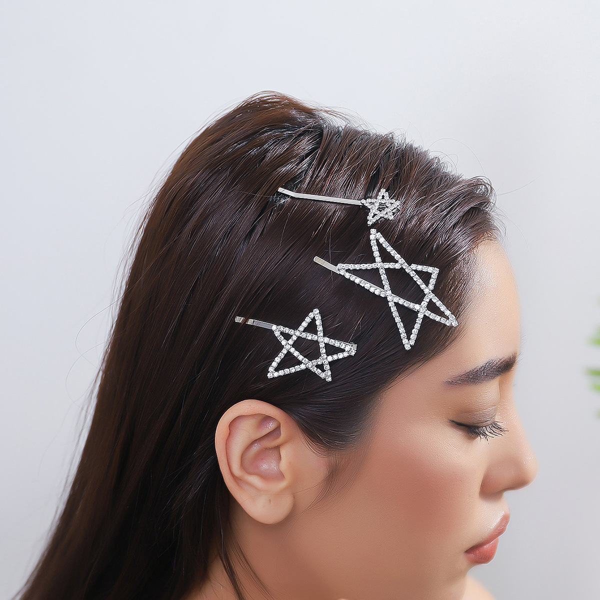 Femmes Style IG Style Simple Star Strass Évider Incruster Strass Pince À Cheveux display picture 5