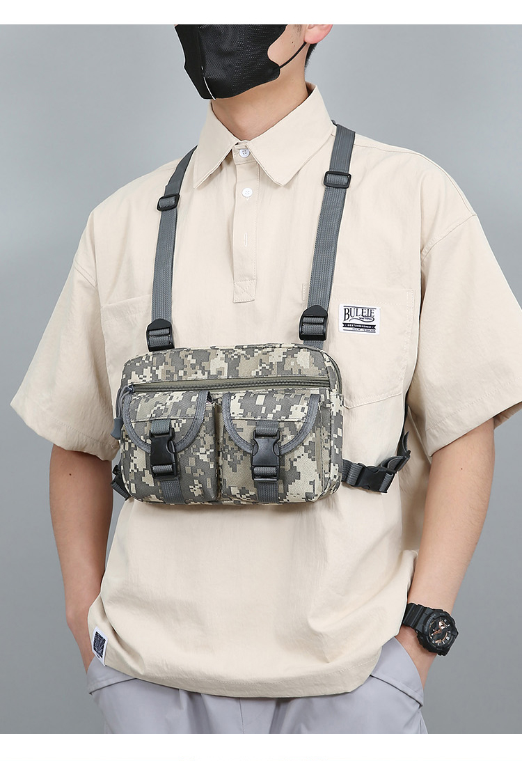 Unisex Camouflage Oxford Cloth Sewing Thread Zipper Fanny Pack display picture 4