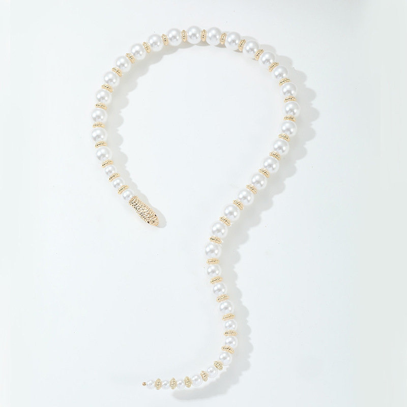 Imitation Pearl Simple Style Classic Style Beaded Round Necklace display picture 1