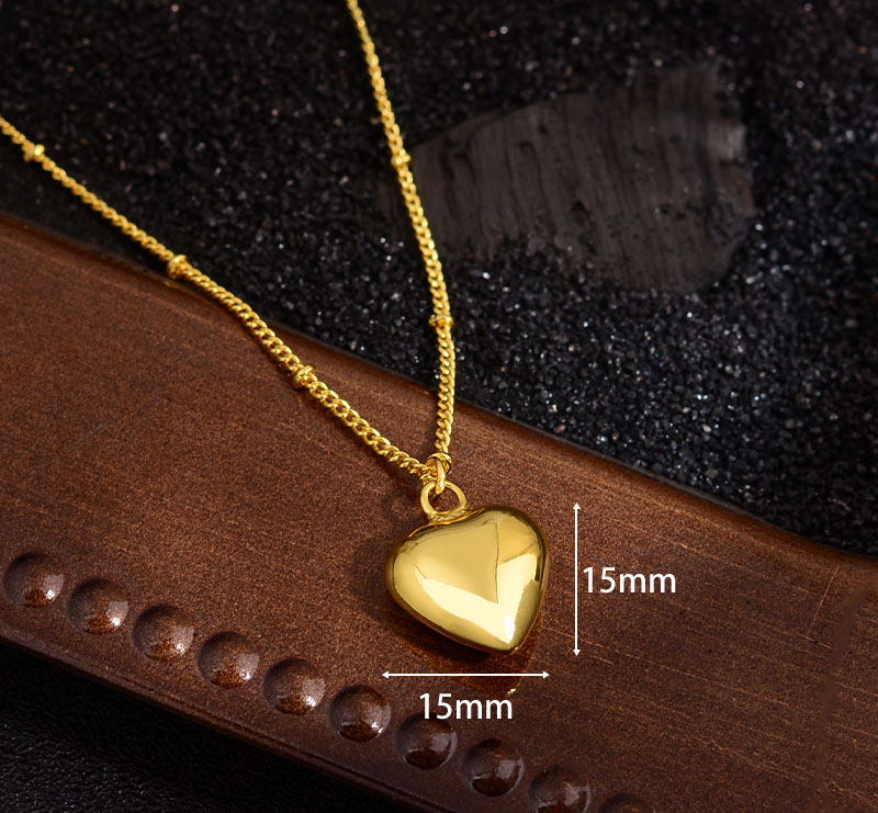 Copper Simple Style Classic Style Solid Color Pendant Necklace display picture 4