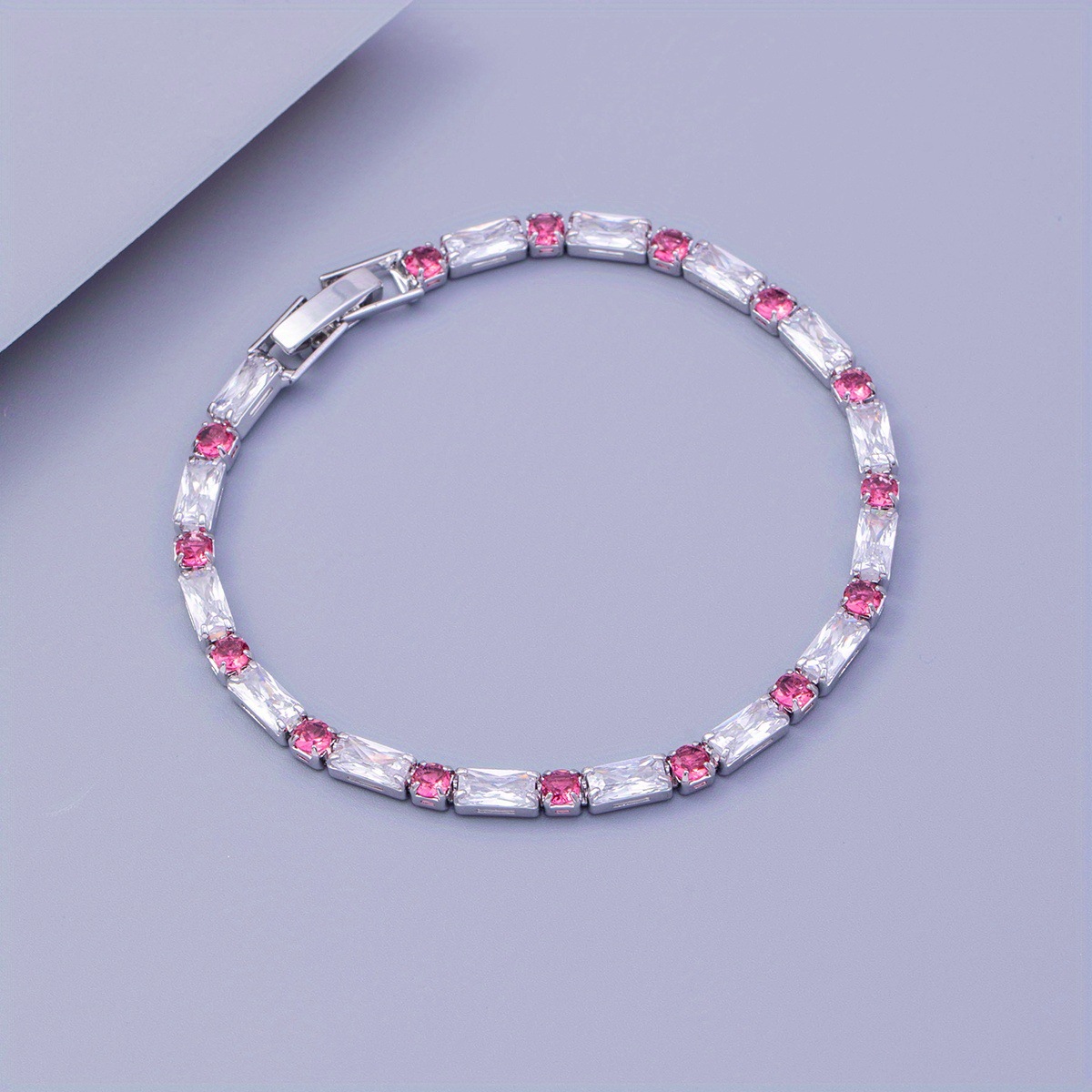 Wholesale Basic Modern Style Classic Style Geometric Copper Inlay Artificial Crystal Zircon Bracelets display picture 4