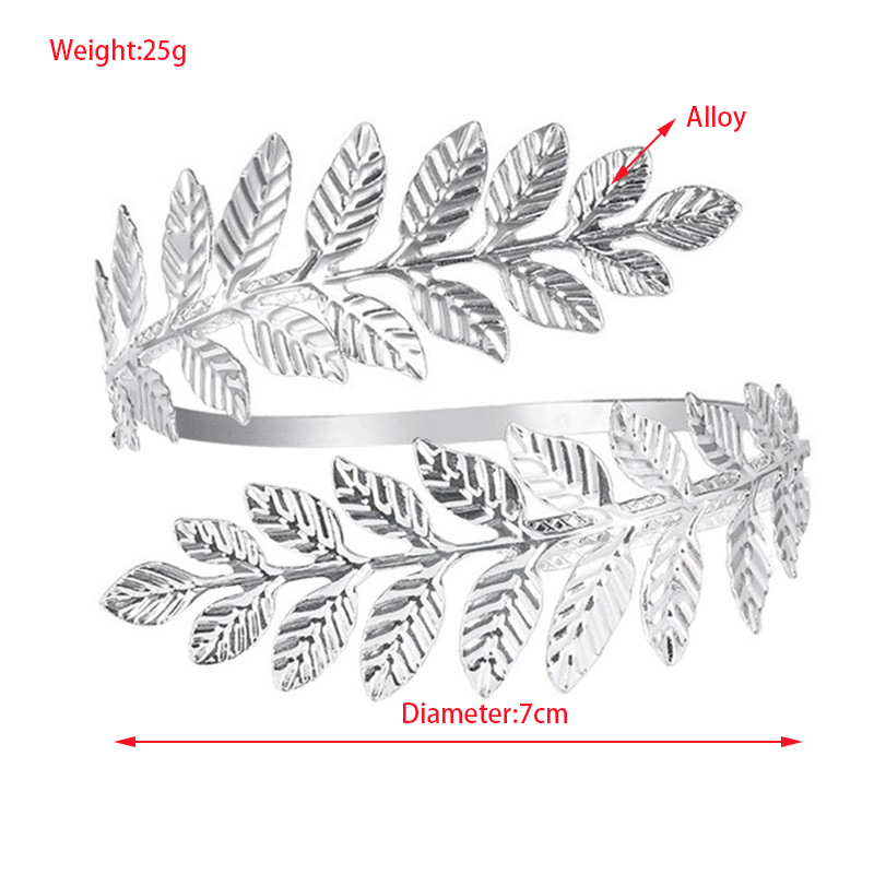 Wholesale Jewelry Exaggerated Vacation Classic Style Leaves Alloy 14K Gold Plated Plating Bangle display picture 1