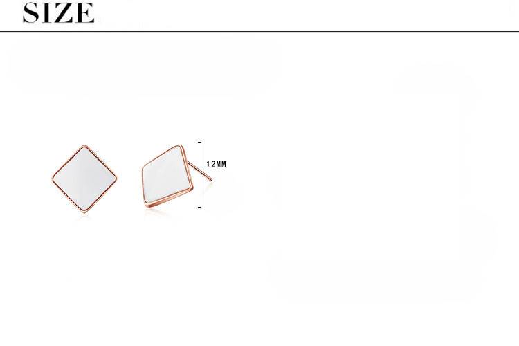 1 Paar Einfacher Stil Geometrisch Epoxid Kupfer Ohrstecker display picture 1