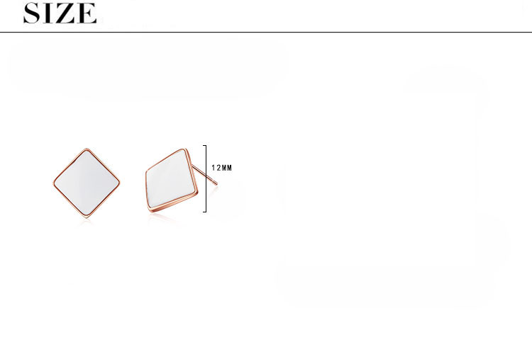 1 Par Estilo Simple Geométrico Epoxy Cobre Pendientes display picture 1