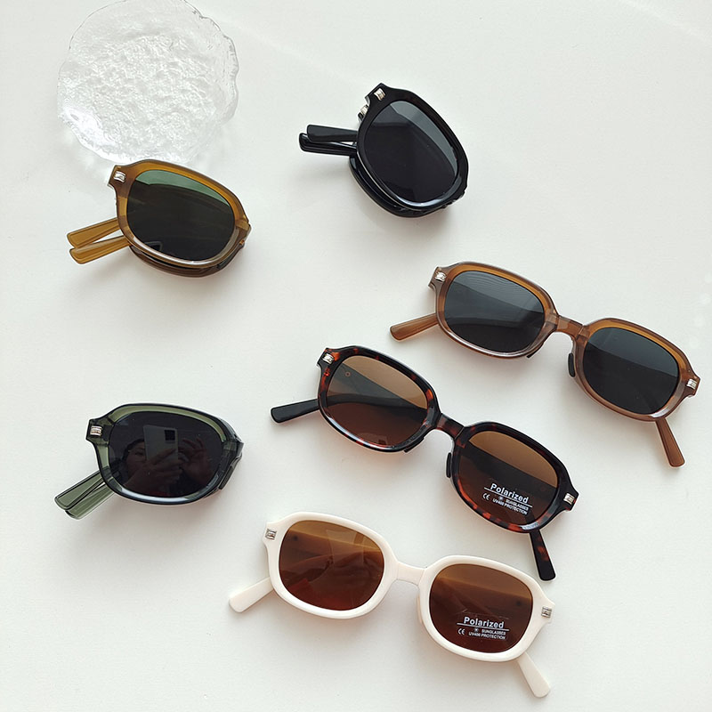 IG Style Vacation Solid Color Pc Resin Oval Frame Full Frame Kids Sunglasses display picture 1