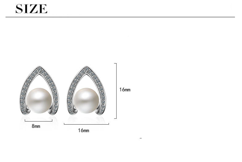 1 Pair Simple Style Classic Style Solid Color Inlay Copper Rhinestones Ear Studs display picture 10