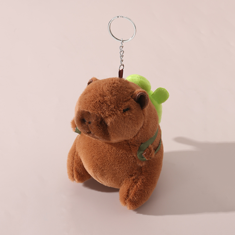 Cute Lady Sweet Tortoise Bear Cloth Bag Pendant Keychain display picture 3