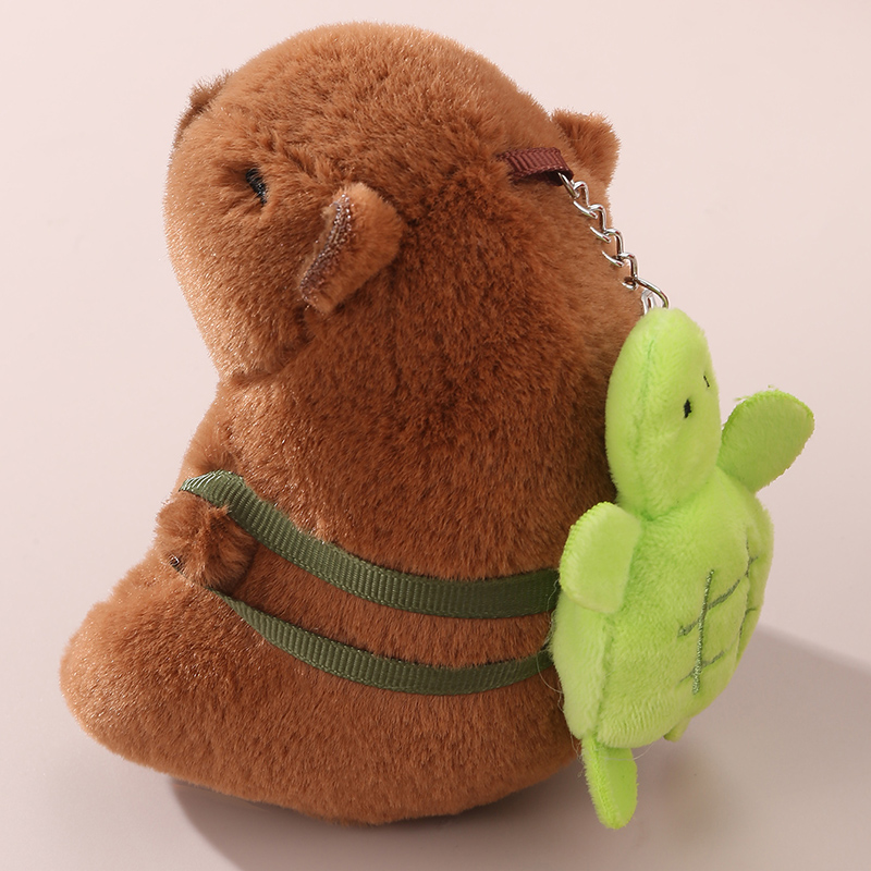 Cute Lady Sweet Tortoise Bear Cloth Bag Pendant Keychain display picture 7