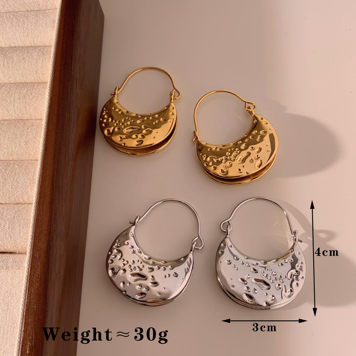 1 Pair Basic Modern Style Classic Style Geometric Solid Color 304 Stainless Steel Earrings display picture 9