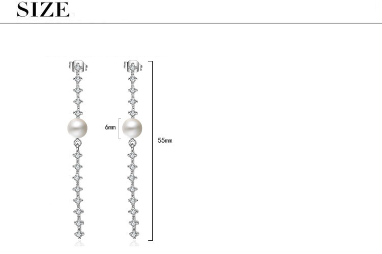 1 Paar Einfacher Stil Glänzend Geometrisch Inlay Kupfer Künstliche Perlen Zirkon Tropfenohrringe display picture 11