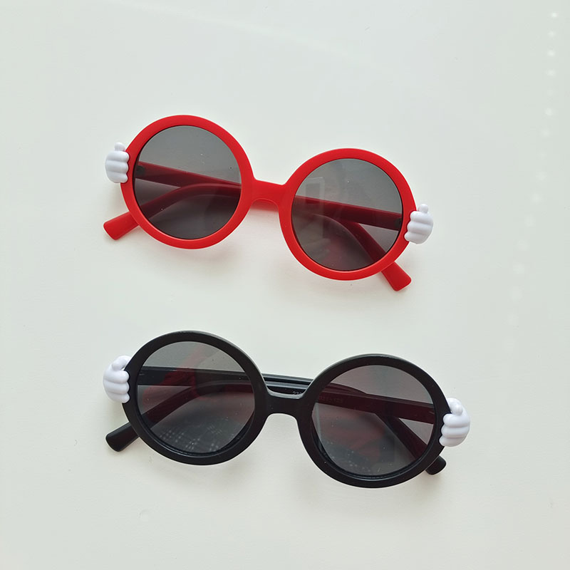 Vacation Sweet Color Block Pc Resin Round Frame Full Frame Kids Sunglasses display picture 4