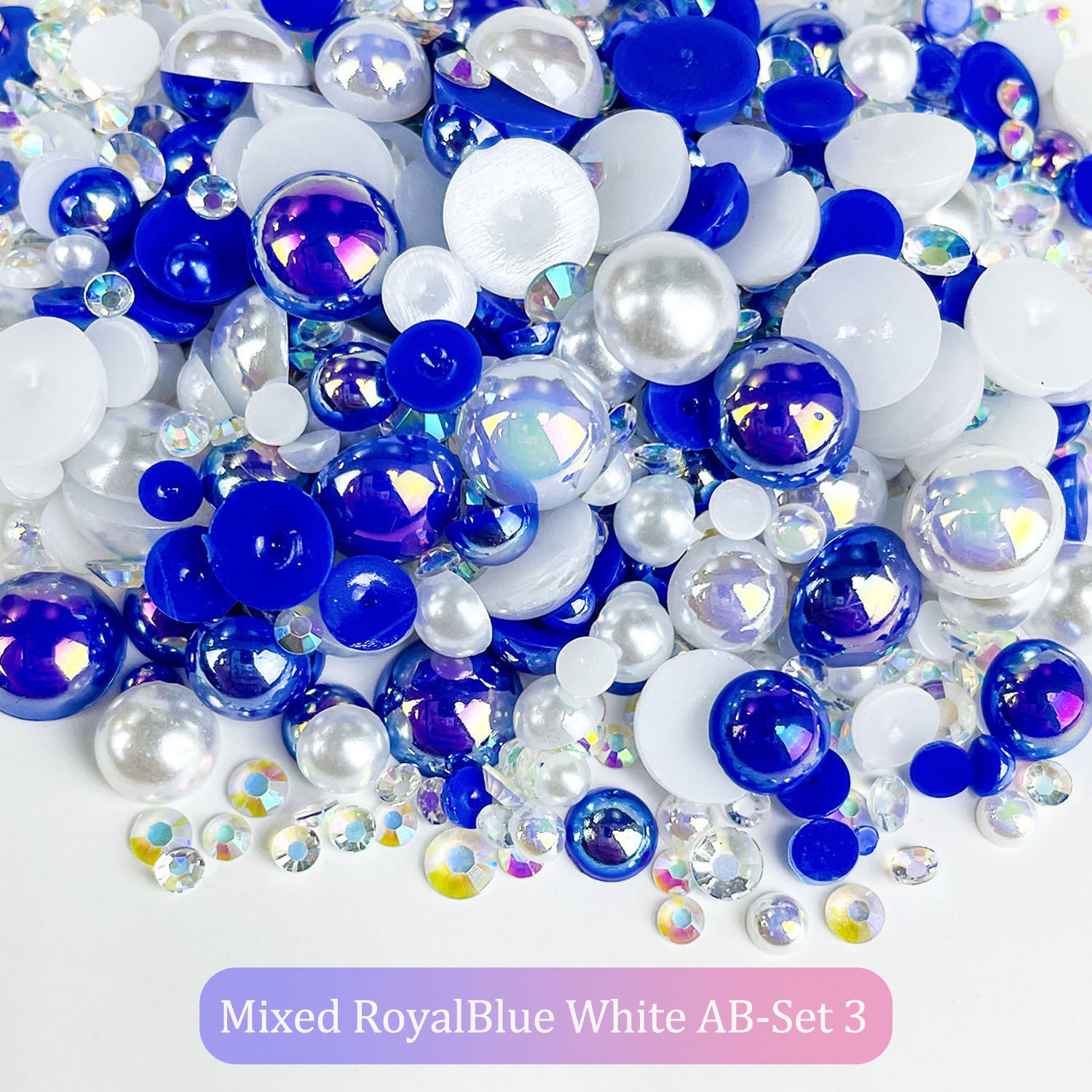 1 Set Resin Rhinestone Round Beads display picture 1