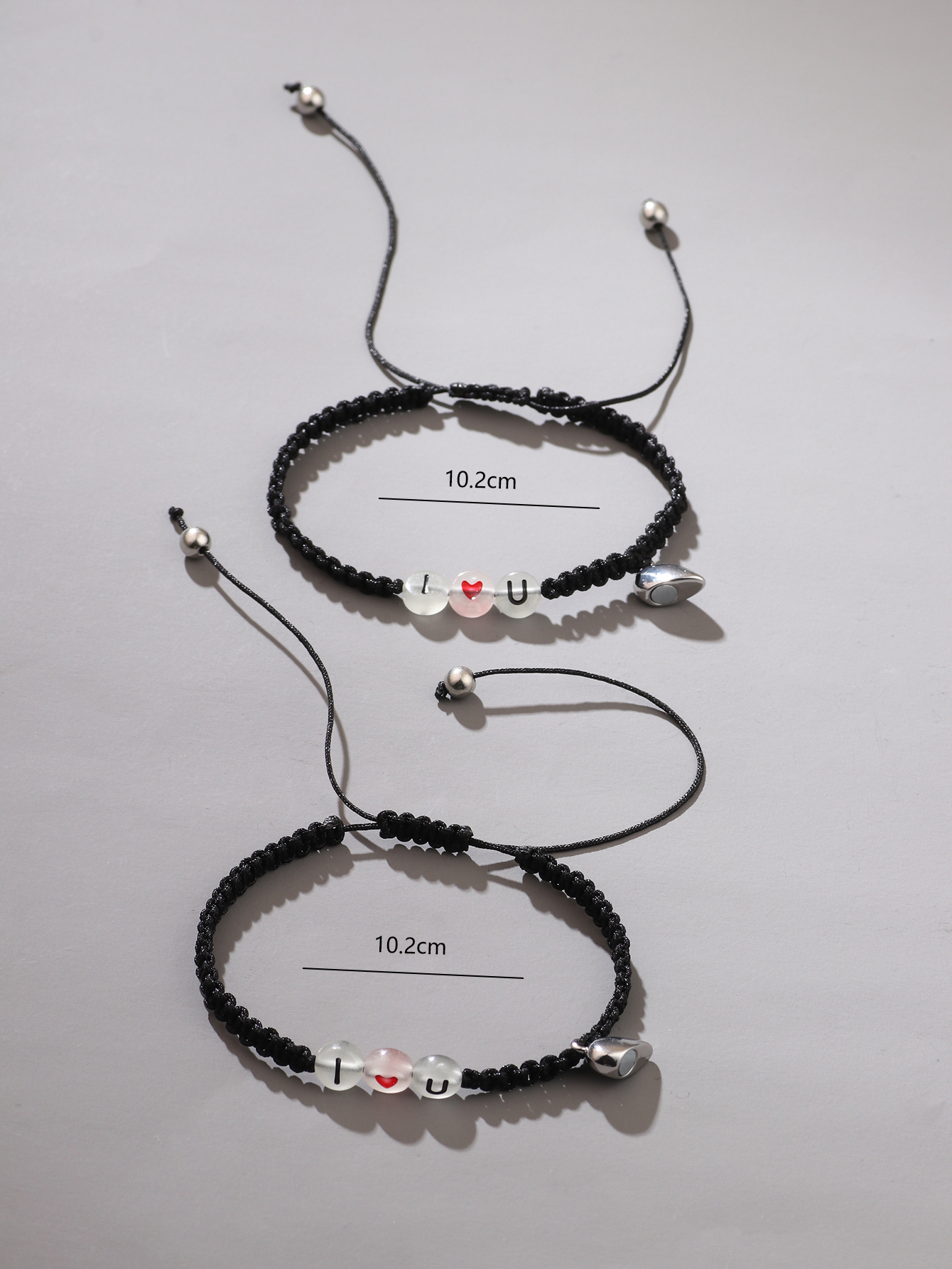 Süß Einfacher Stil Klassischer Stil Herzform Legierung Flechten Versilbert Unisex Armbänder display picture 2