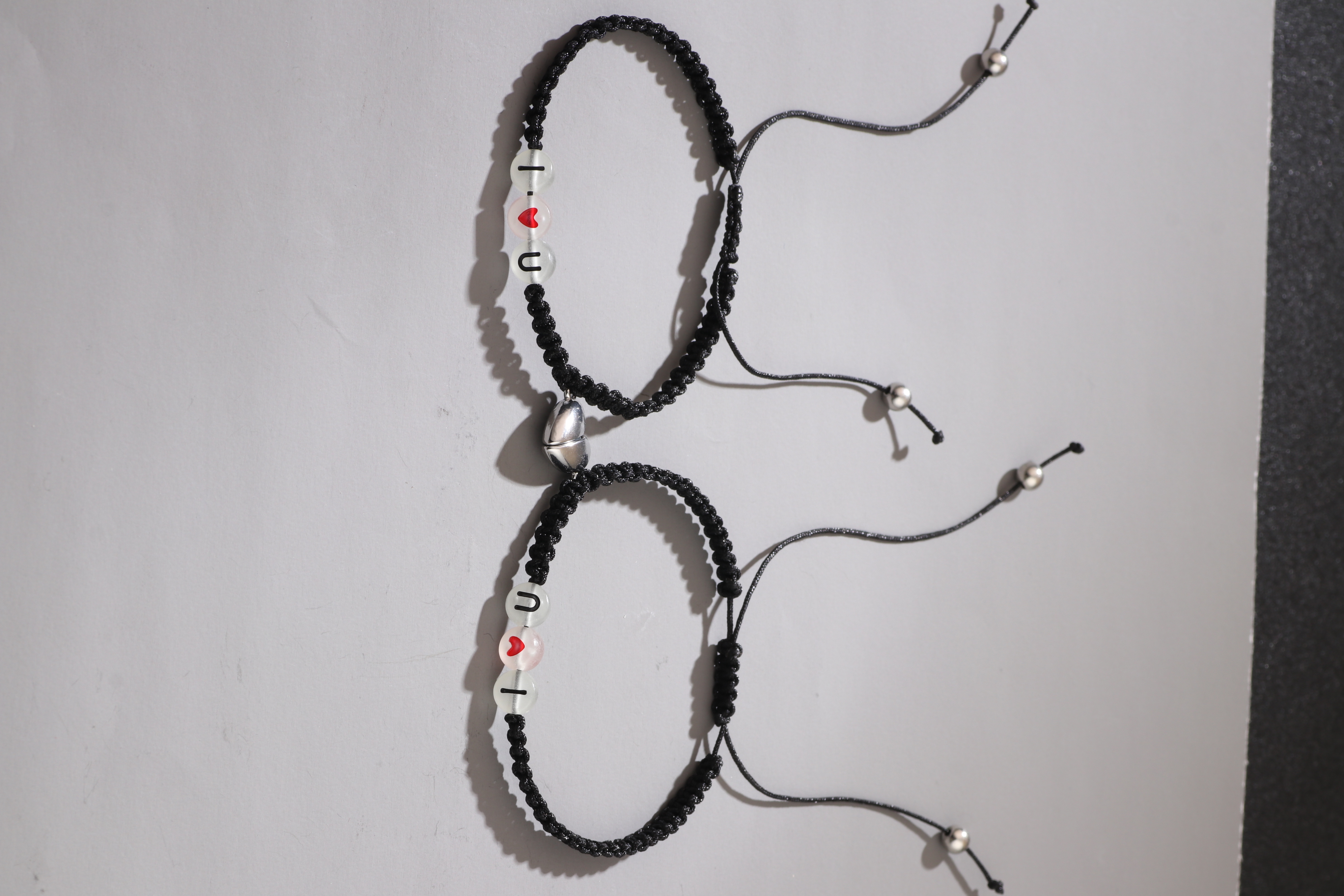Mignon Style Simple Style Classique Forme De Cœur Alliage Tresser Plaqué Argent Unisexe Bracelets display picture 5