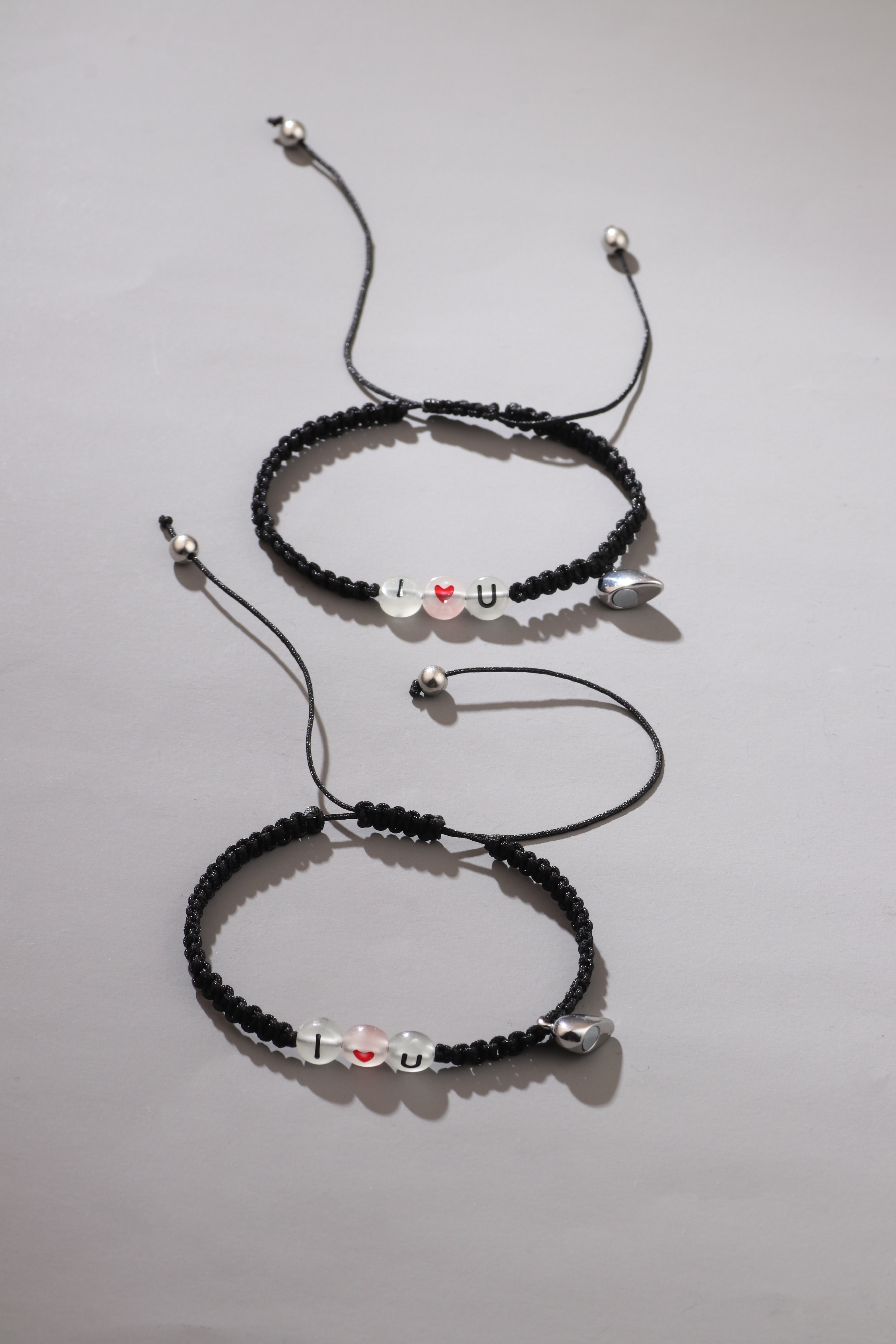 Mignon Style Simple Style Classique Forme De Cœur Alliage Tresser Plaqué Argent Unisexe Bracelets display picture 4