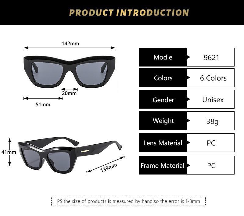 IG Style Simple Style Gradient Color Solid Color Pc Cat Eye Full Frame Women's Sunglasses display picture 3