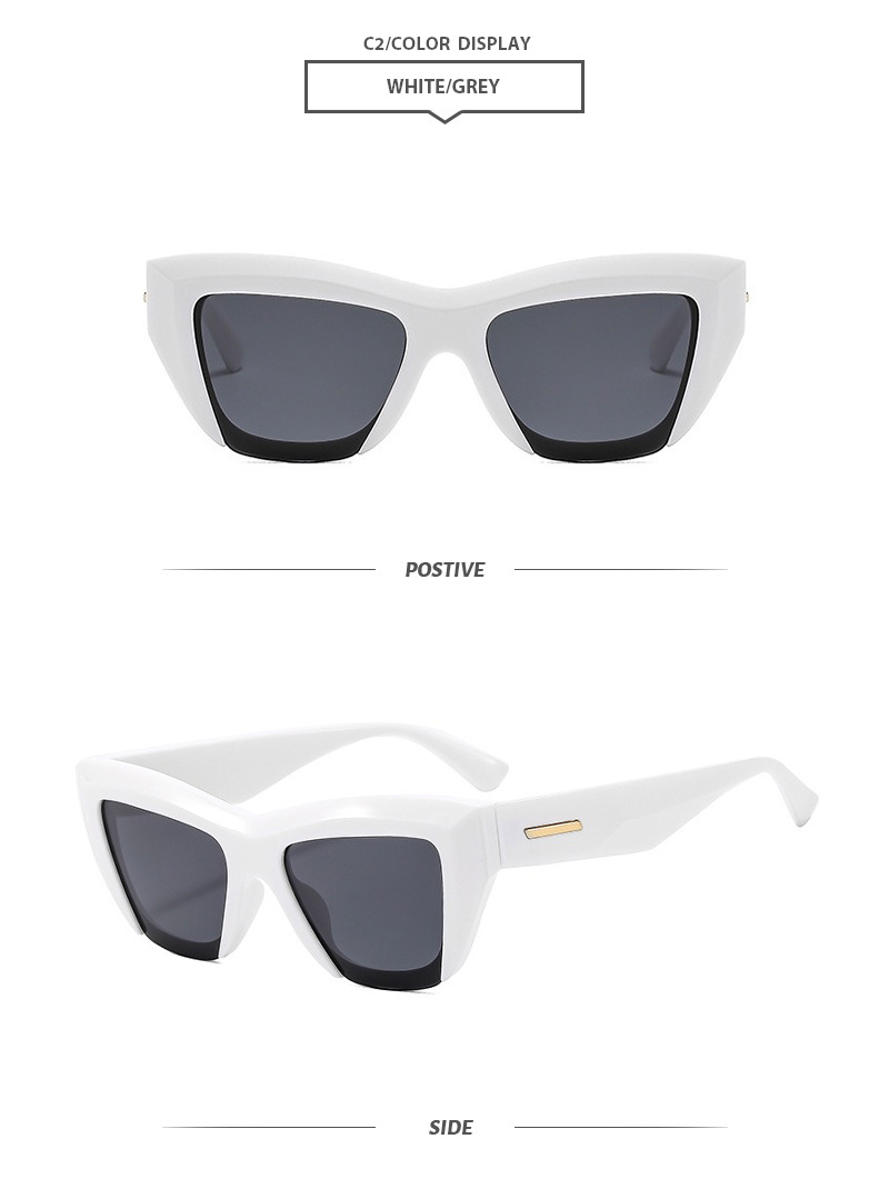 IG Style Simple Style Gradient Color Solid Color Pc Cat Eye Full Frame Women's Sunglasses display picture 8