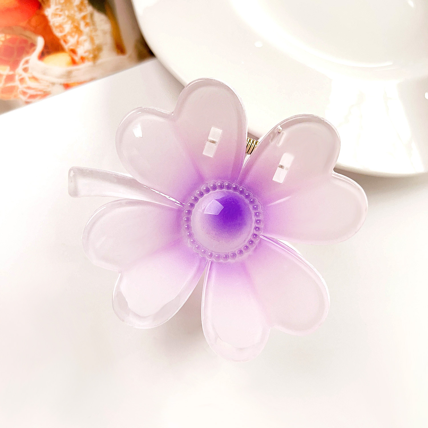 Women's IG Style Sweet Flower Plastic Hollow Out Hair Claws display picture 10