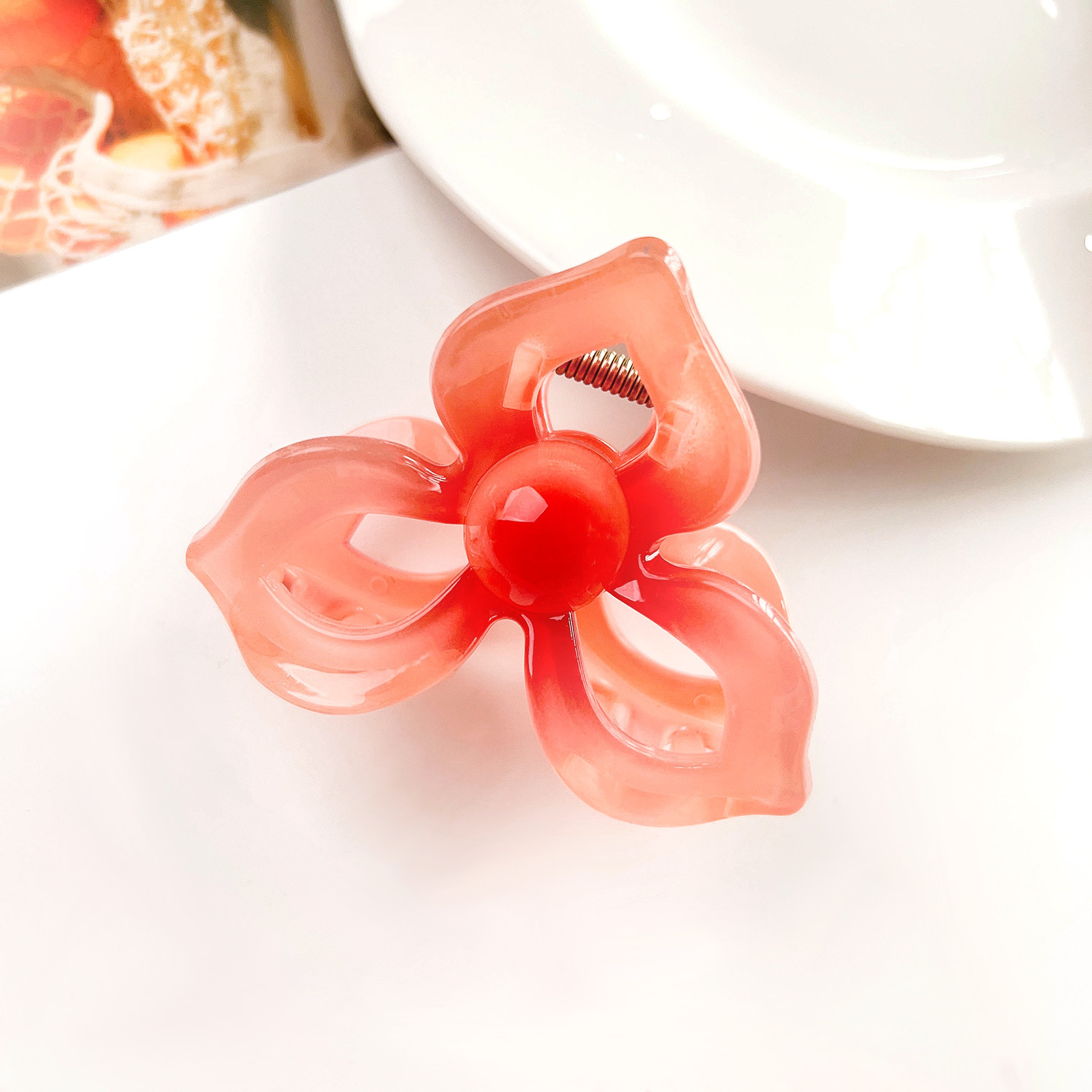 Women's IG Style Sweet Flower Plastic Hollow Out Hair Claws display picture 23