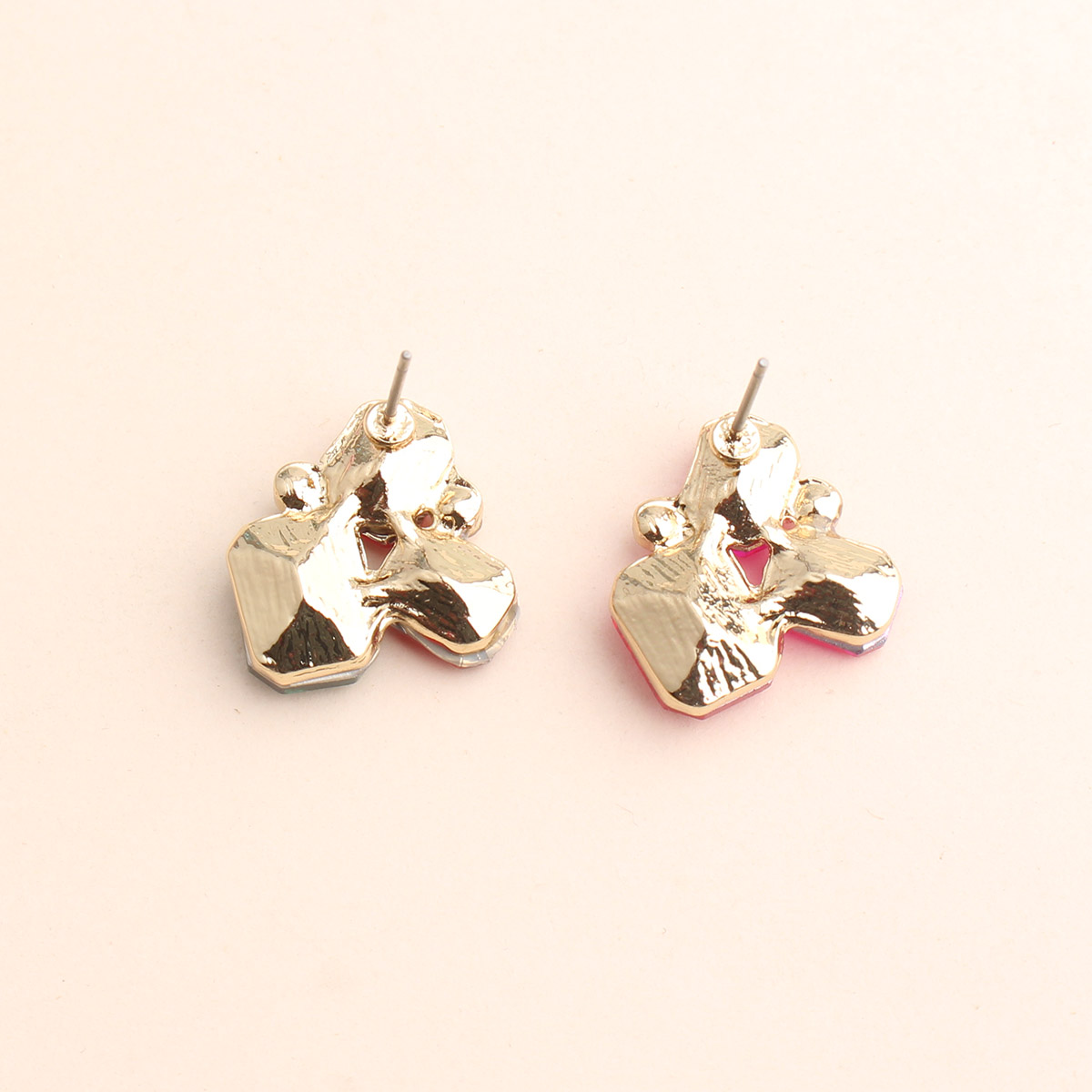 1 Pair Elegant Modern Style Classic Style Geometric Flower Plating Inlay Alloy Crystal Rhinestones Ear Studs display picture 1