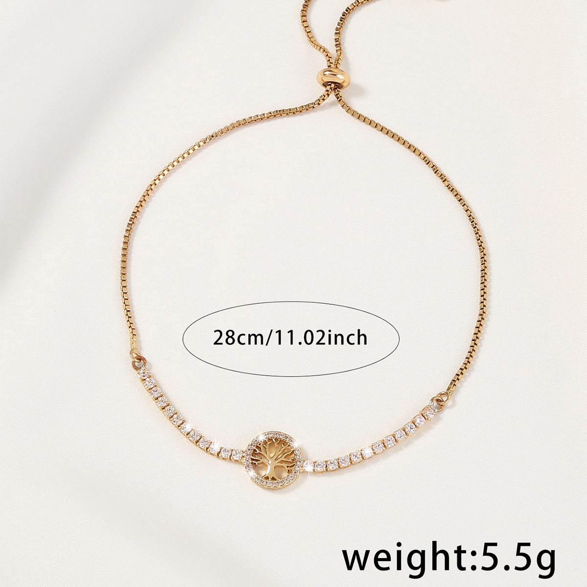 Wholesale Basic Classic Style Commute Life Tree Flower Copper Inlay Zircon Bracelets display picture 2