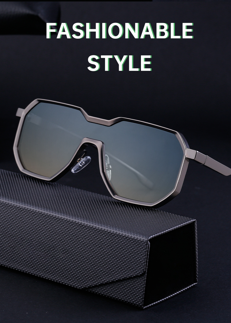 Exaggerated Modern Style Classic Style Square Pc Square Full Frame Men's Sunglasses display picture 18