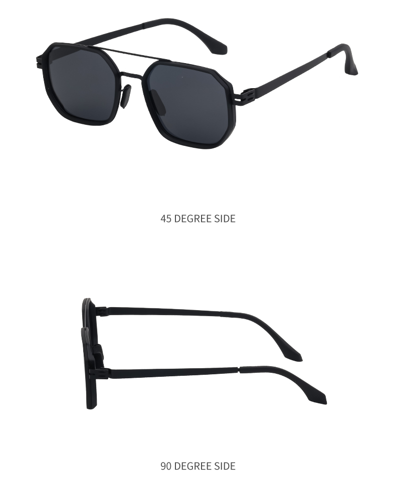 Casual Hawaiian Classic Style Square Tac Square Full Frame Men's Sunglasses display picture 2