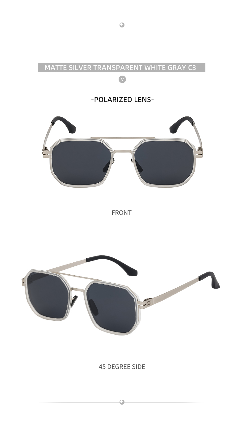 Casual Hawaiian Classic Style Square Tac Square Full Frame Men's Sunglasses display picture 6