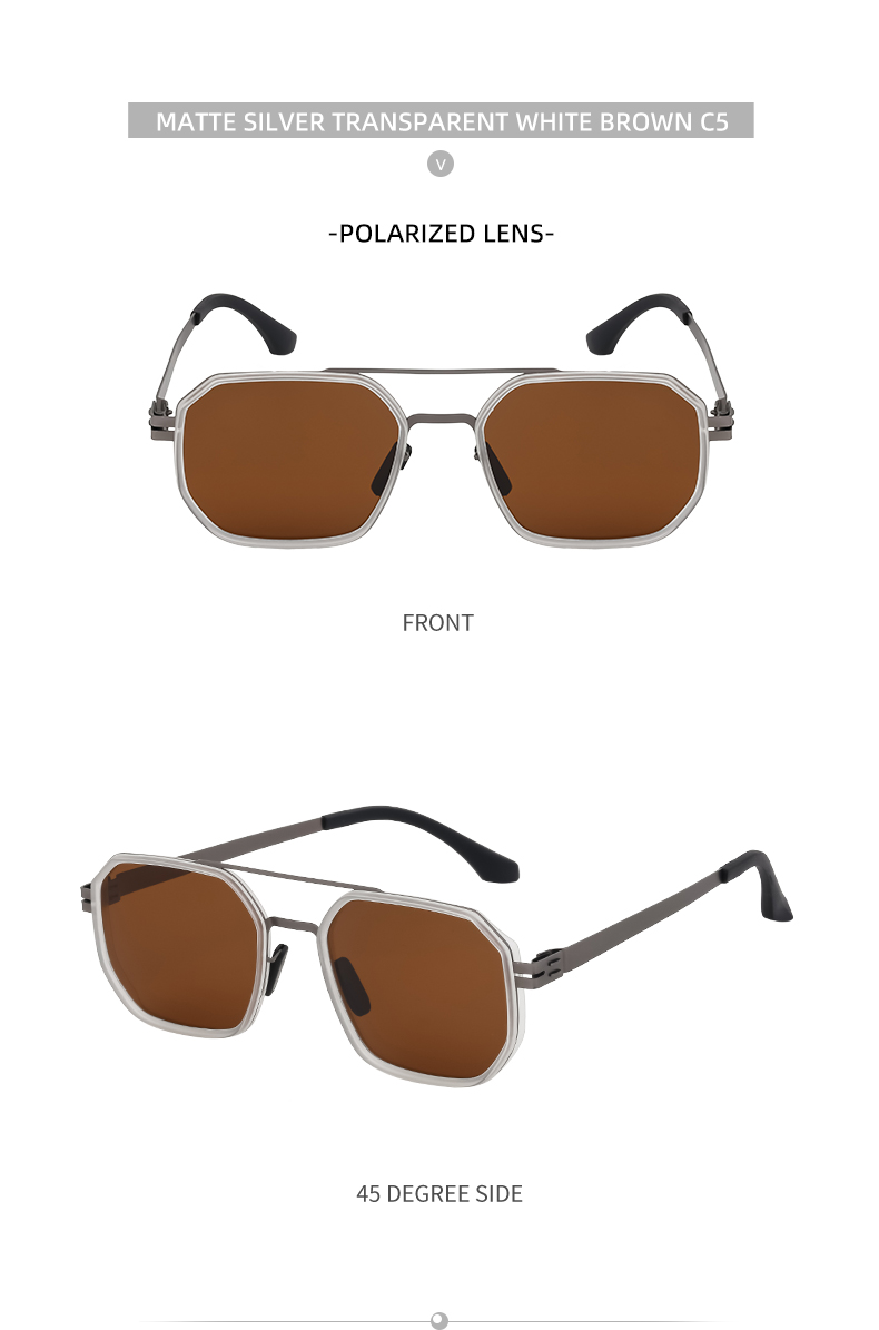 Casual Hawaiian Classic Style Square Tac Square Full Frame Men's Sunglasses display picture 4