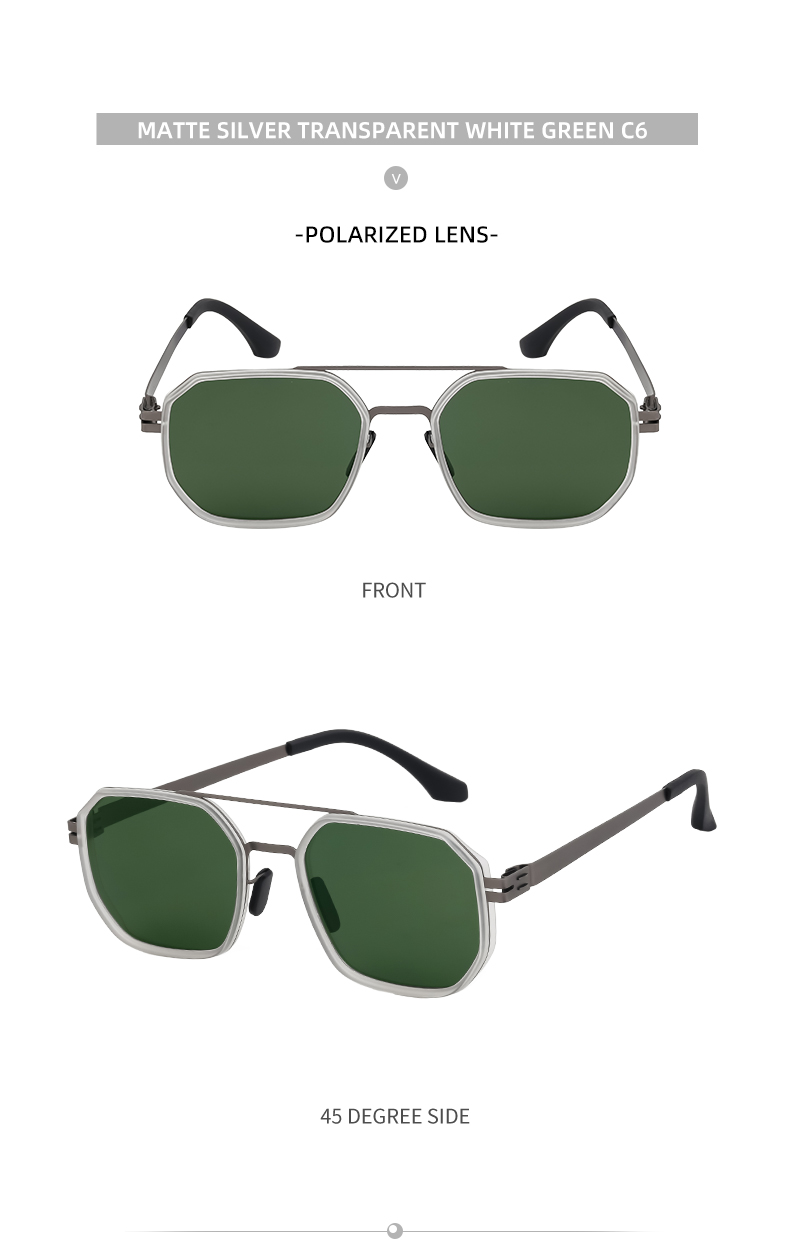 Casual Hawaiian Classic Style Square Tac Square Full Frame Men's Sunglasses display picture 7