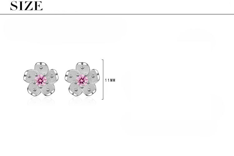 1 Paar IG-Stil Süss Blume Inlay Kupfer Zirkon Ohrstecker display picture 1