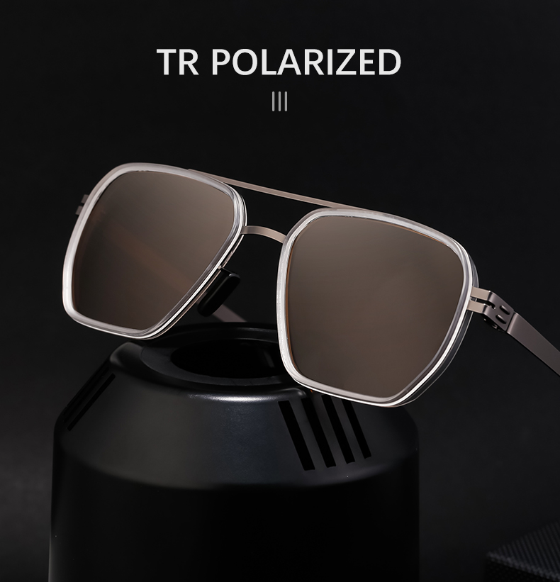 Casual Commute Solid Color Tac Square Full Frame Men's Sunglasses display picture 5