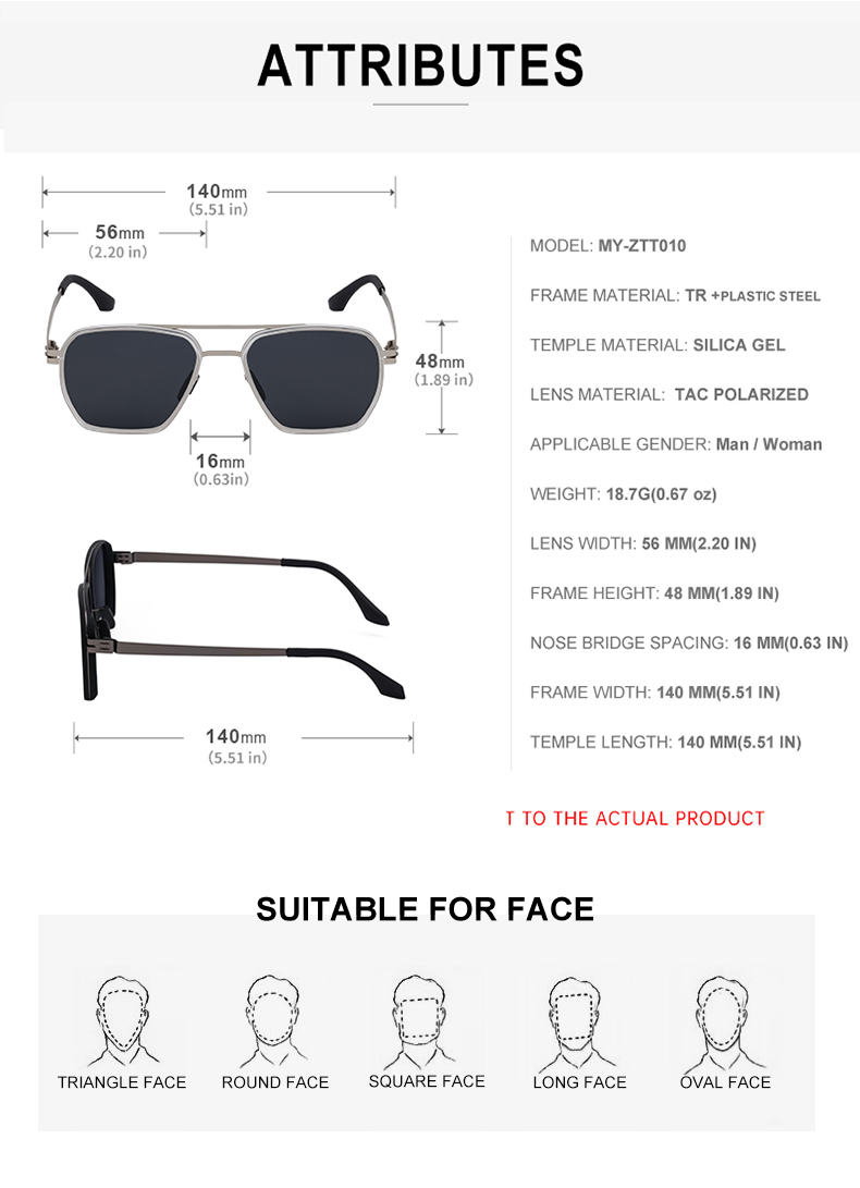 Casual Commute Solid Color Tac Square Full Frame Men's Sunglasses display picture 6