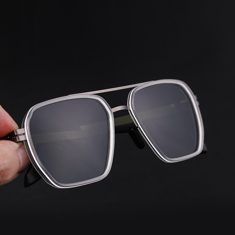 Casual Commute Solid Color Tac Square Full Frame Men's Sunglasses display picture 12