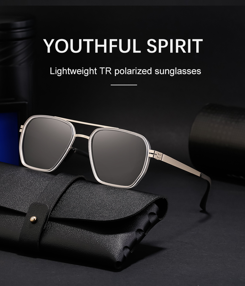 Casual Commute Solid Color Tac Square Full Frame Men's Sunglasses display picture 11