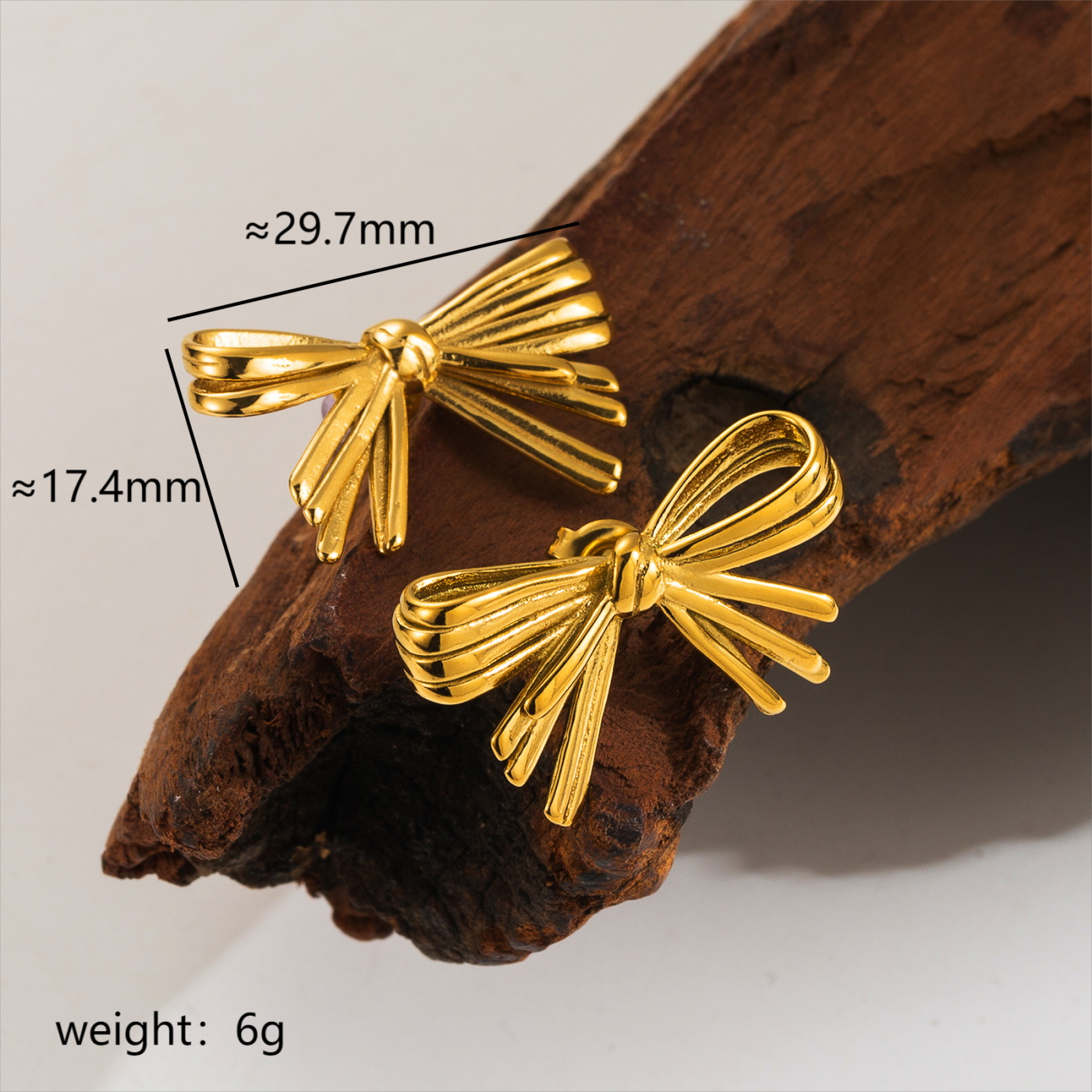 304 Stainless Steel 18K Gold Plated IG Style Sweet Artistic Polishing Butterfly Bow Knot Rings Earrings Necklace display picture 39