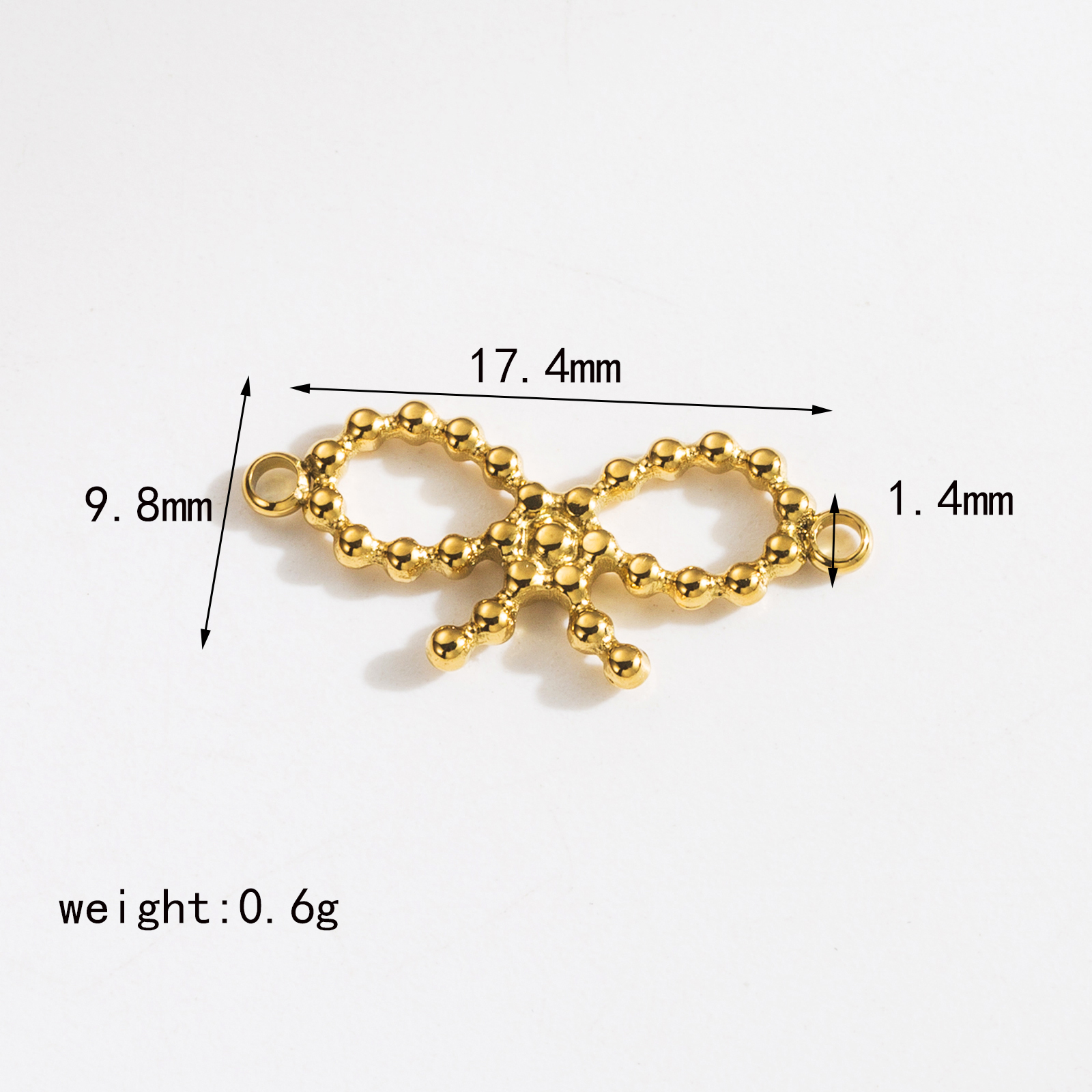 304 Stainless Steel 18K Gold Plated IG Style Sweet Artistic Polishing Butterfly Bow Knot Rings Earrings Necklace display picture 26