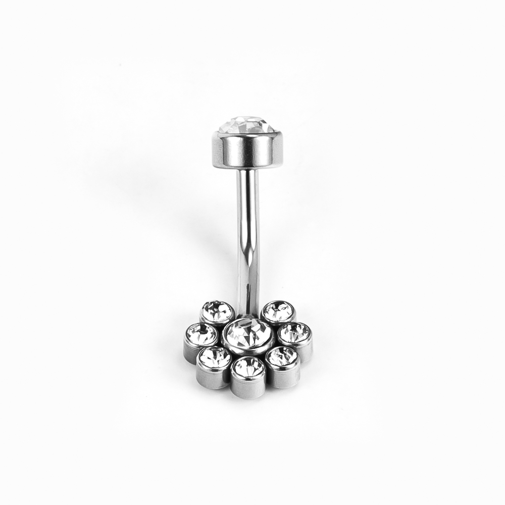 1 Piece Belly Rings Simple Style Classic Style Solid Color 302 Stainless Steel 316 Stainless Steel  Polishing Rhinestone Inlay Diamond Belly Rings display picture 21