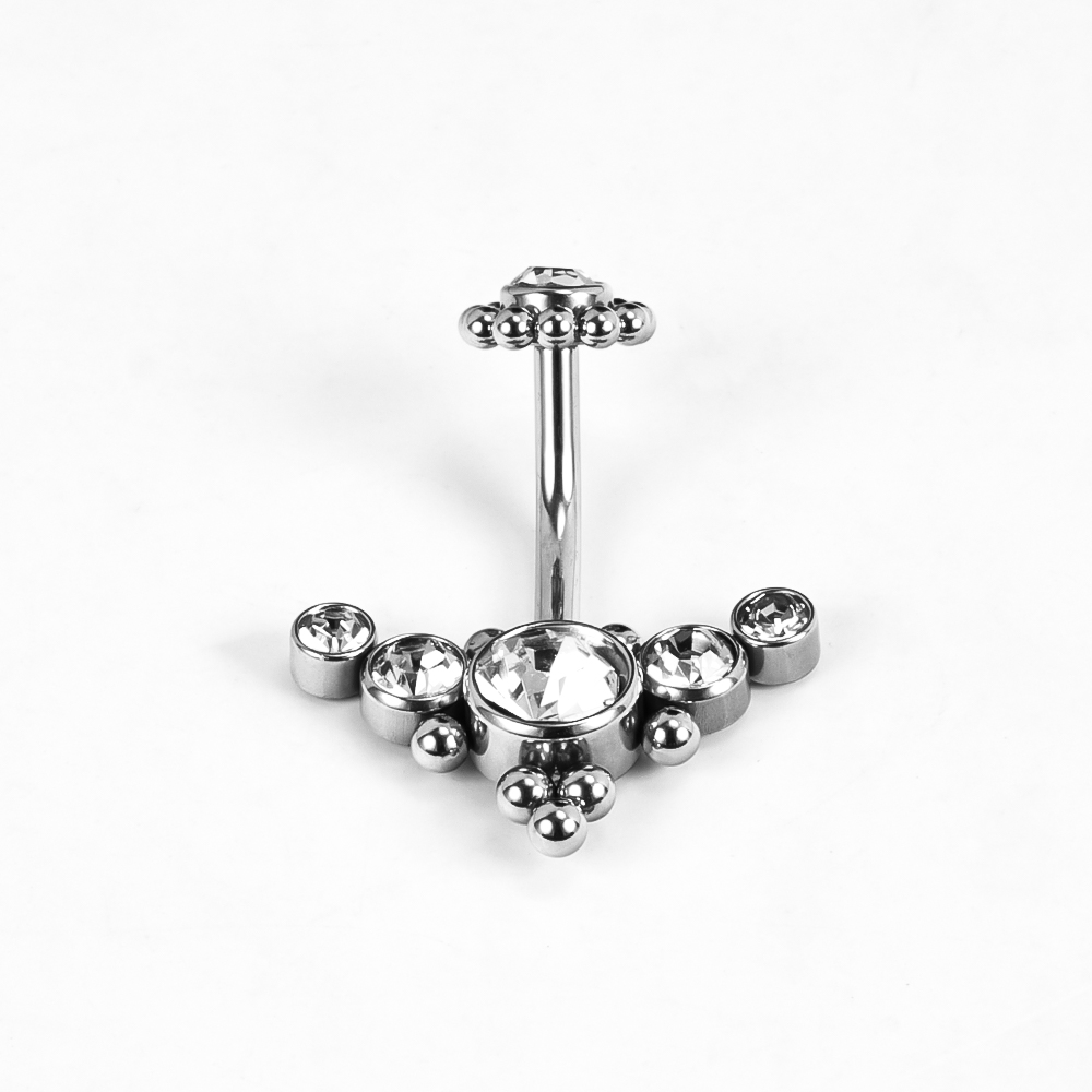 1 Piece Belly Rings Simple Style Classic Style Solid Color 302 Stainless Steel 316 Stainless Steel  Polishing Rhinestone Inlay Diamond Belly Rings display picture 25
