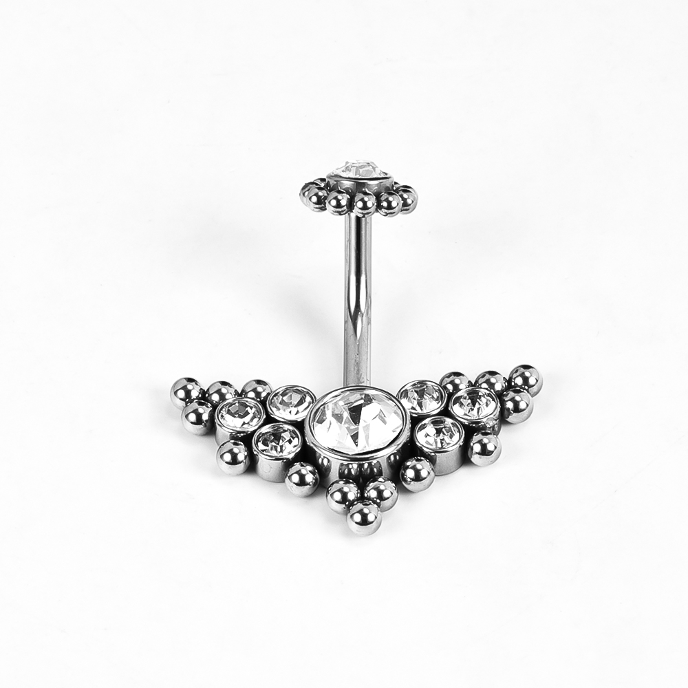 1 Piece Belly Rings Simple Style Classic Style Solid Color 302 Stainless Steel 316 Stainless Steel  Polishing Rhinestone Inlay Diamond Belly Rings display picture 29