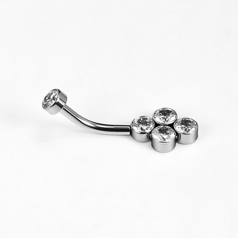 1 Piece Belly Rings Simple Style Classic Style Solid Color 302 Stainless Steel 316 Stainless Steel  Polishing Rhinestone Inlay Diamond Belly Rings display picture 36