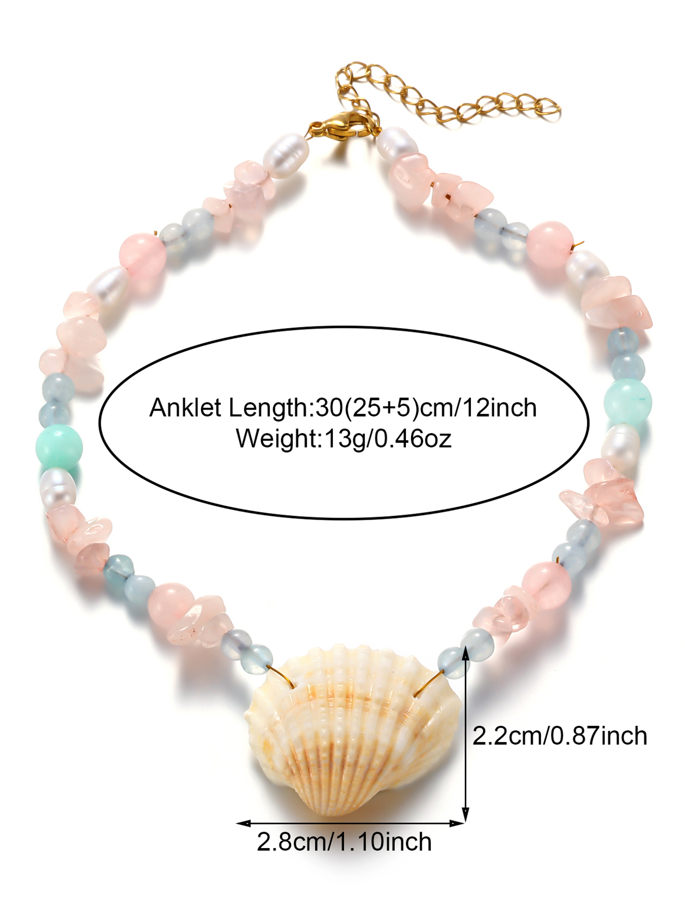 Beach Shell Stone Wholesale Anklet display picture 9