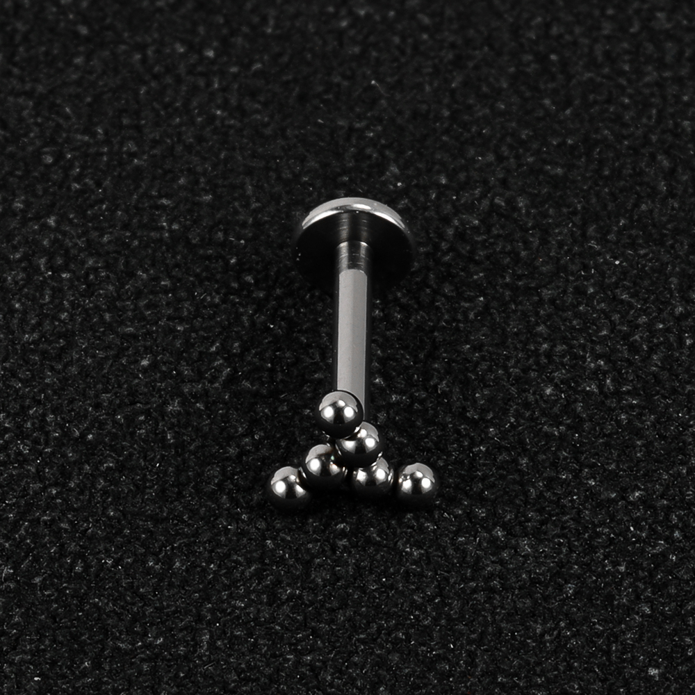 1 Piece Lip Rings Simple Style Solid Color 302 Stainless Steel 316 Stainless Steel  Inlay Diamond Lip Rings display picture 7