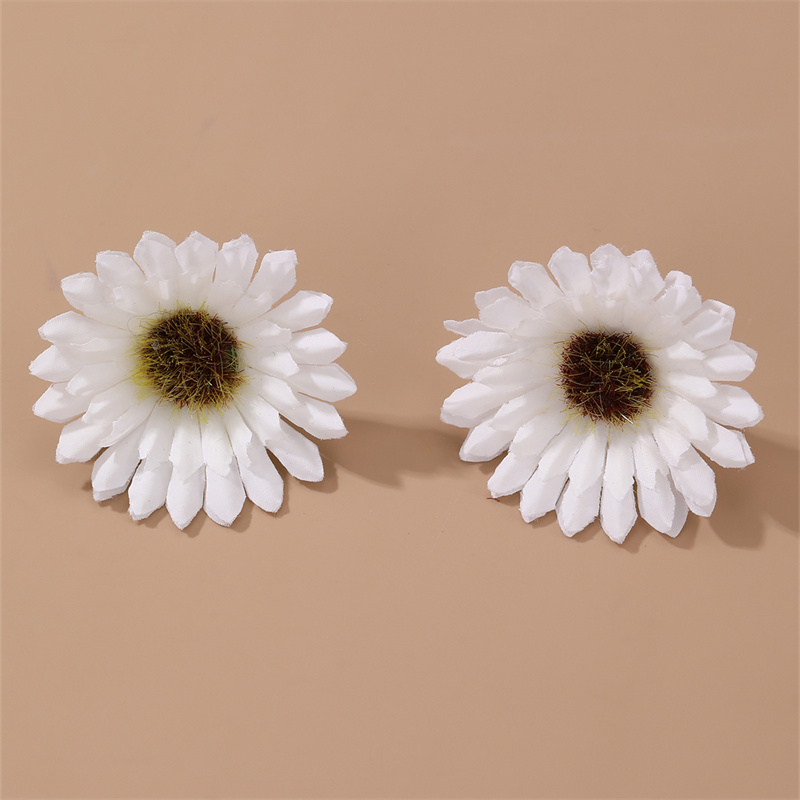 1 Pair Cute Sweet Flower Cloth Ear Studs display picture 10