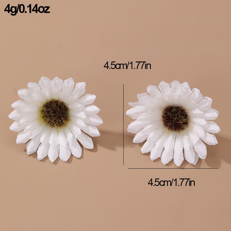 1 Pair Cute Sweet Flower Cloth Ear Studs display picture 13