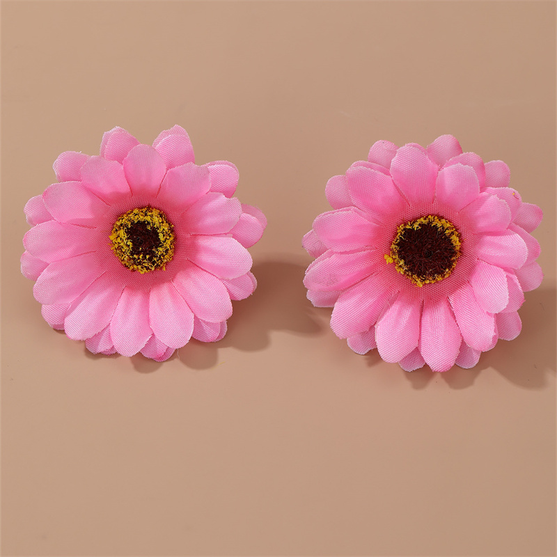 1 Pair Cute Sweet Flower Cloth Ear Studs display picture 15