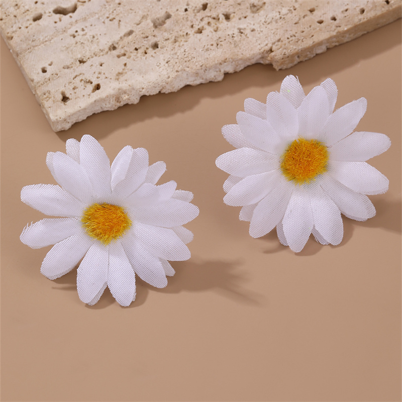 1 Pair Cute Sweet Flower Cloth Ear Studs display picture 24