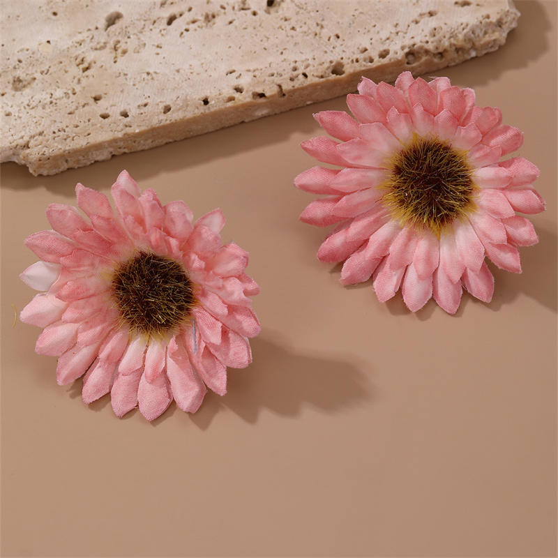 1 Pair Cute Sweet Flower Cloth Ear Studs display picture 37