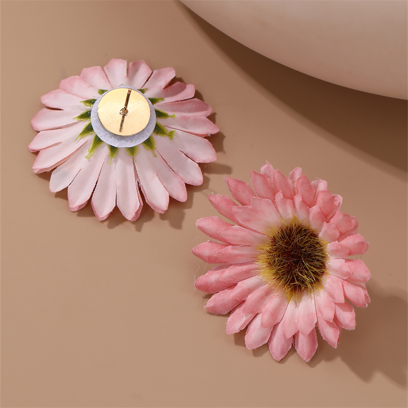 1 Pair Cute Sweet Flower Cloth Ear Studs display picture 38