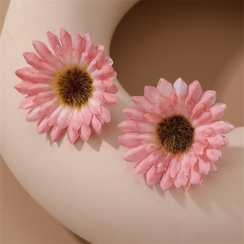 1 Pair Cute Sweet Flower Cloth Ear Studs display picture 39
